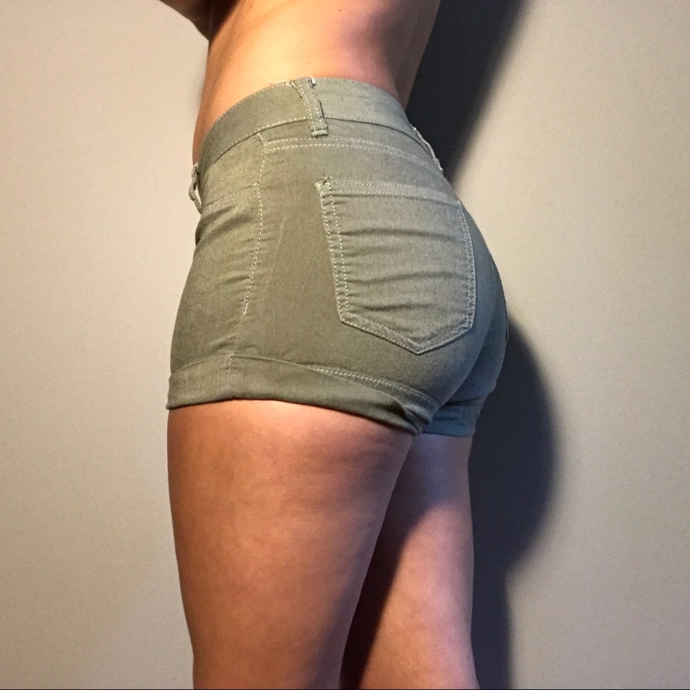 Ardene Green Jegging Shorts